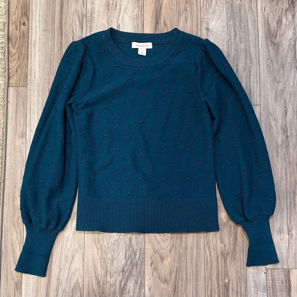 Liz Claiborne Teal Long Sleeve Sweater